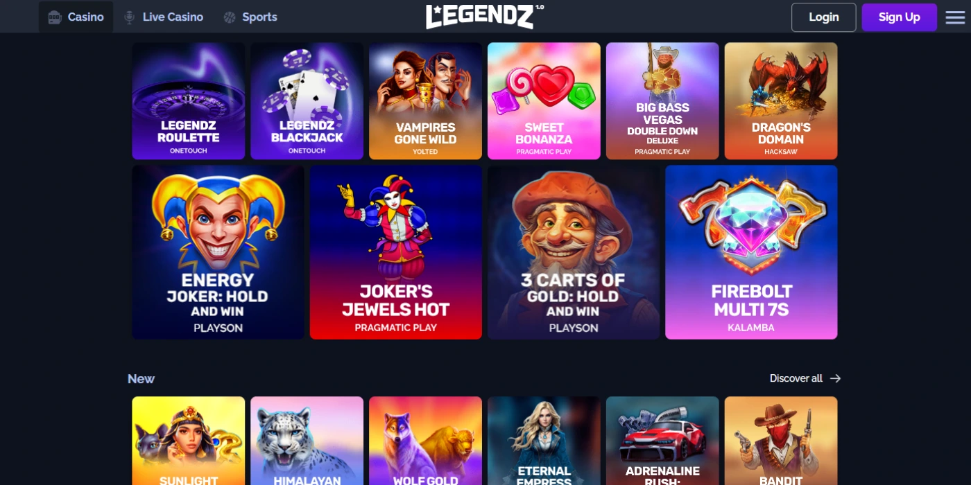 Games at Legendz