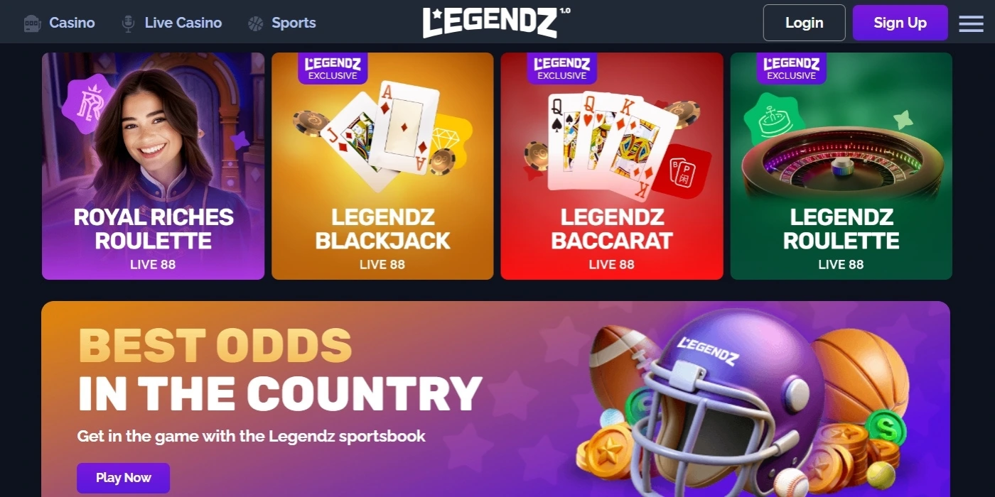 Legendz Casino New Sweepstakes Casinos