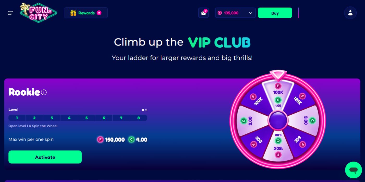 Does FunzCity Have a VIP Program?