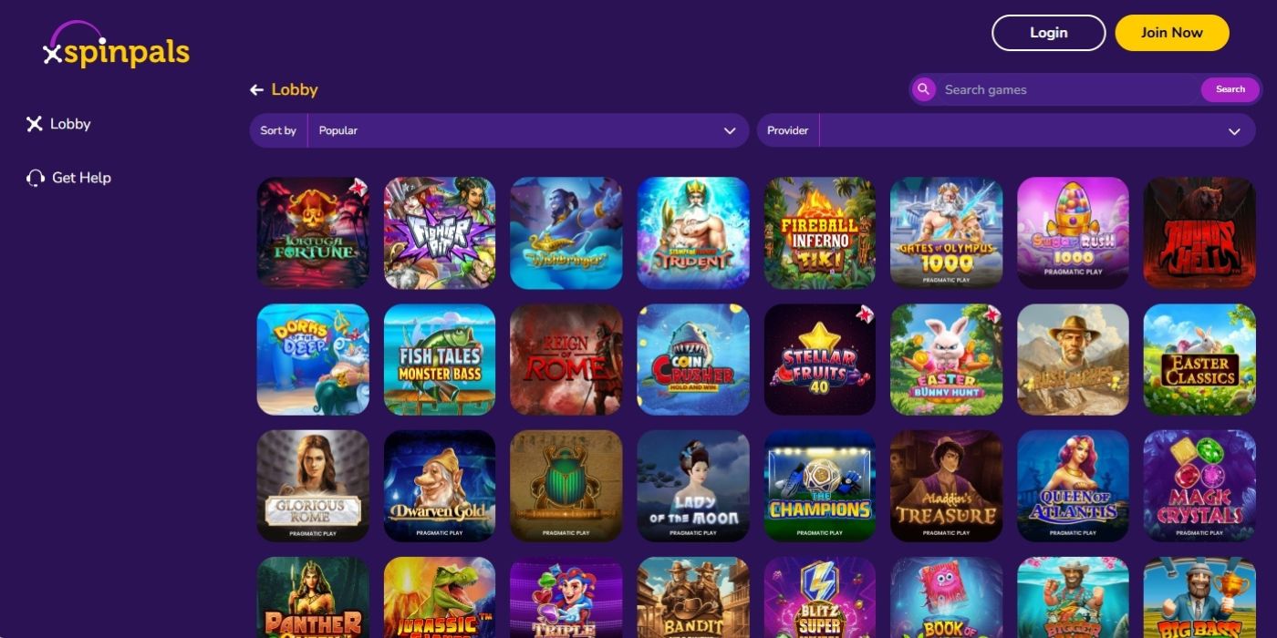 Games at SpinPals