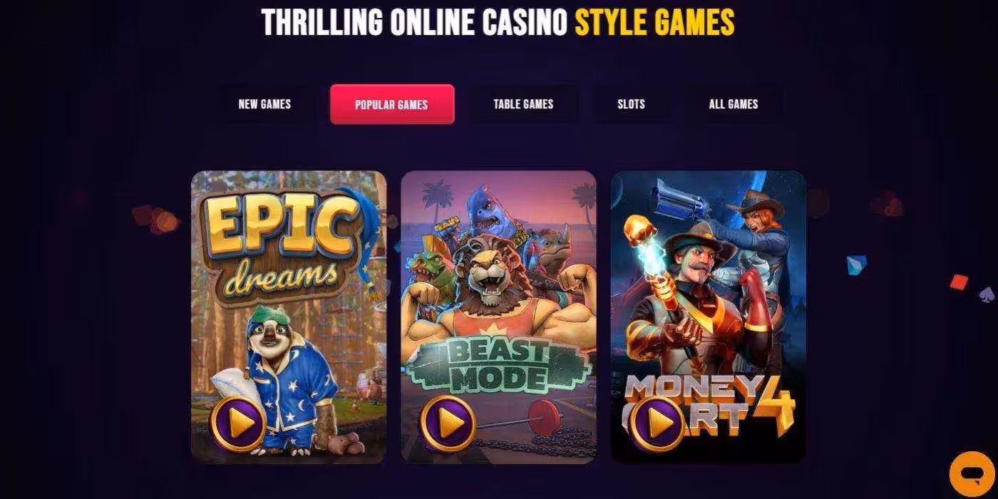 Games at SweepSlots