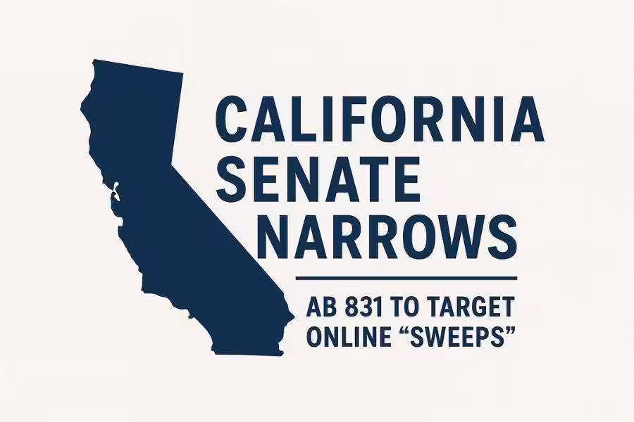 California Senate AB 831 logo.