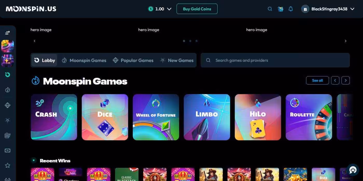 Moonspin Homepage