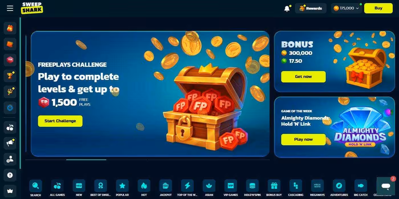 SweepShark Homepage