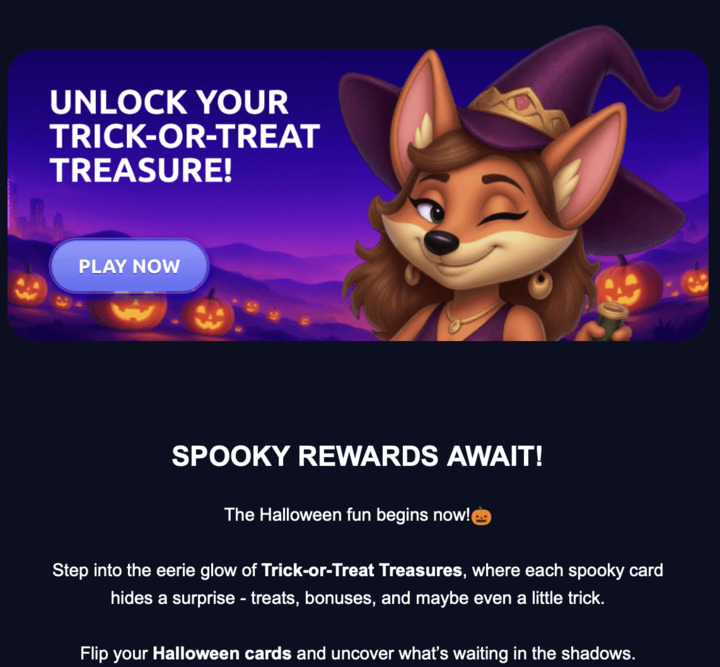 LuckyStake Halloween Promotion
