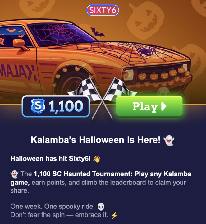 Sixty6 Halloween Promotion