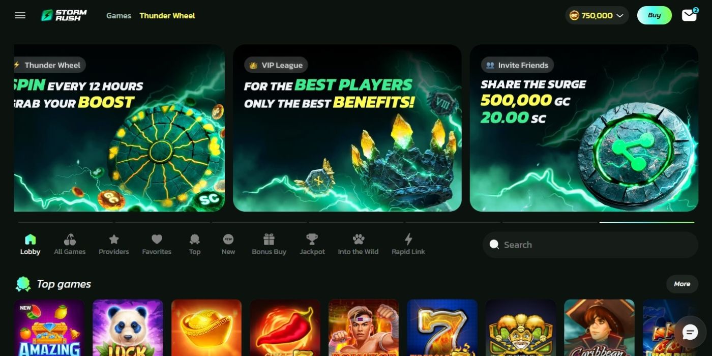 StormRush Homepage