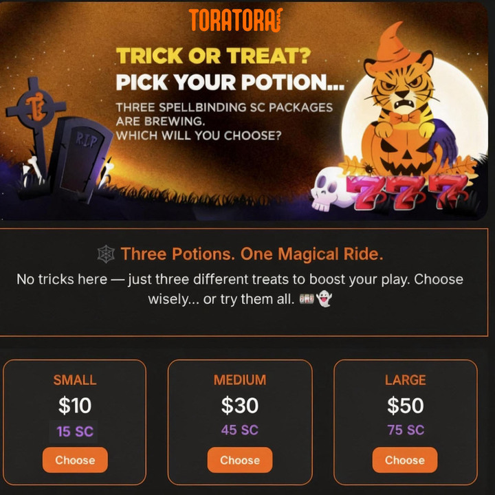 Tora Tora Halloween Promotion