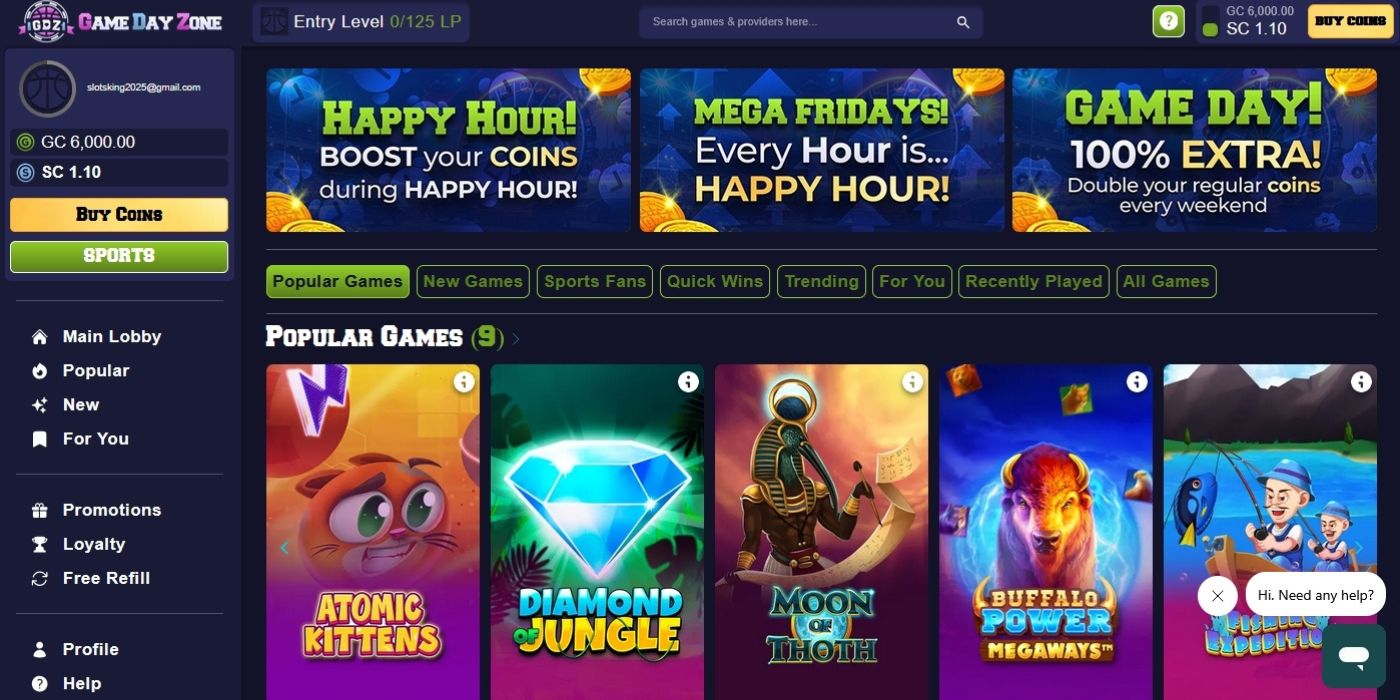 GameDayZone Homepage