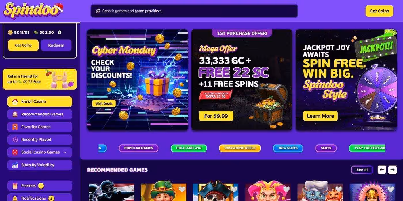 Spindoo Homepage