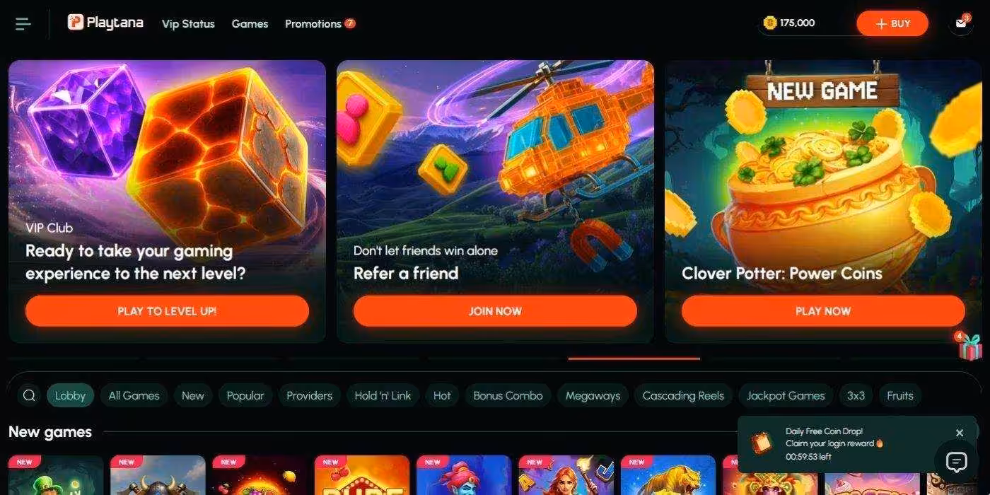 Playtana Homepage
