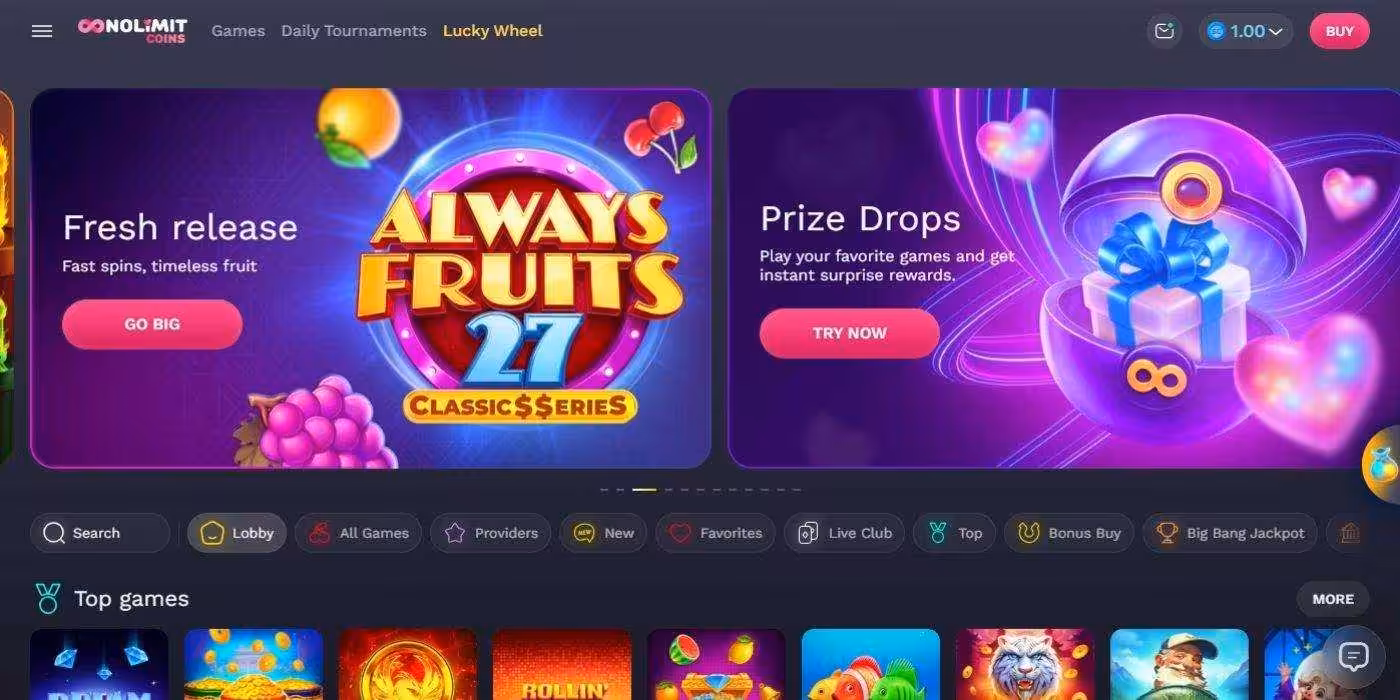 NoLimitCoins A1 Development
