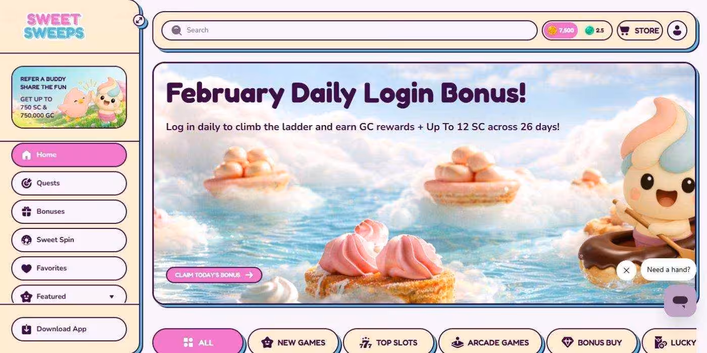 Sweet Sweeps Homepage