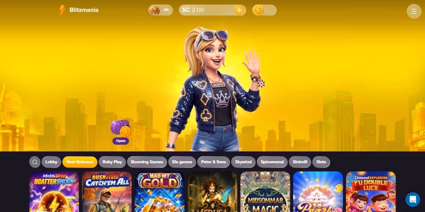 Blitzmania New Homepage