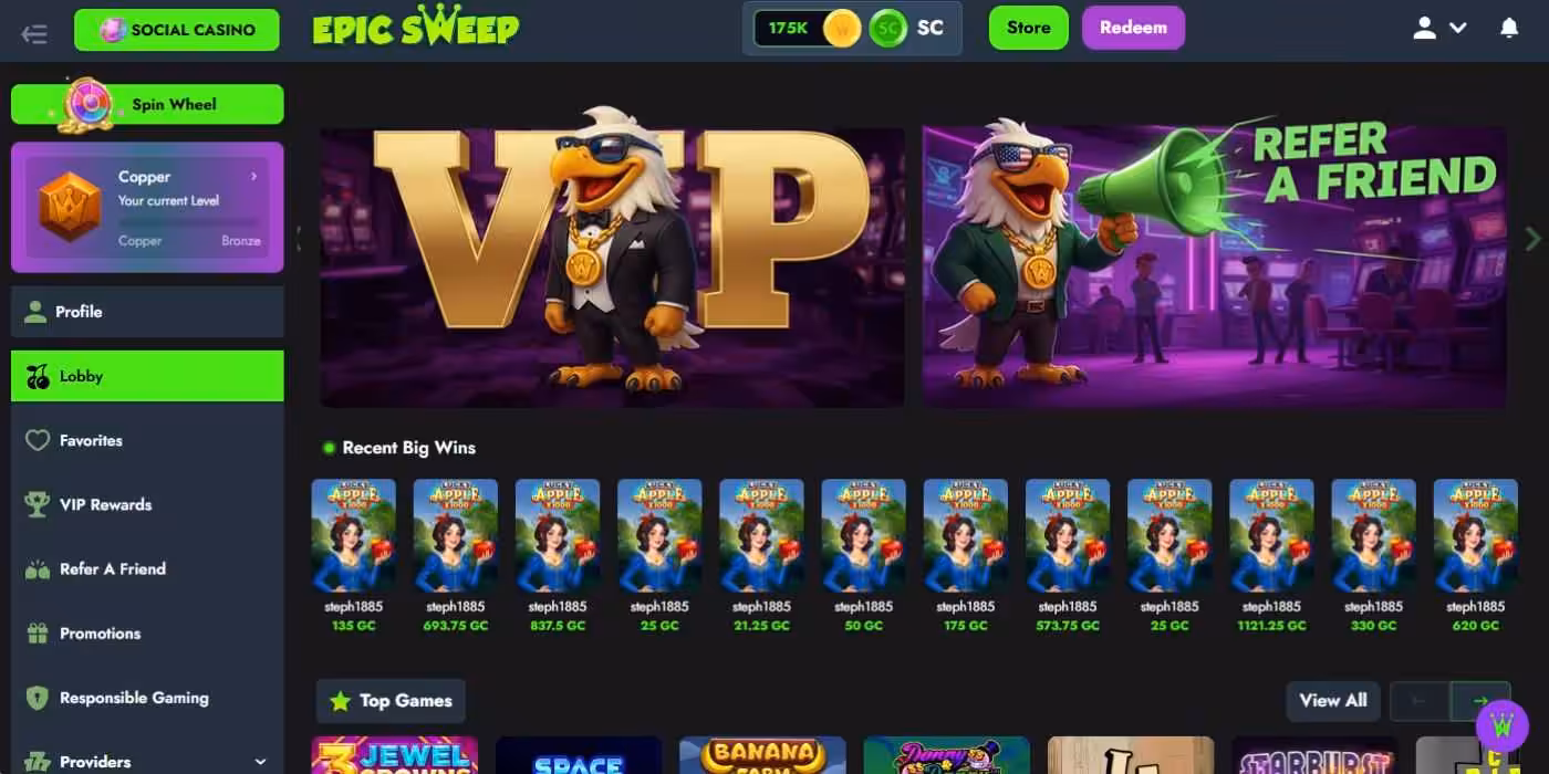 EpicSweep Homepage North Carolina