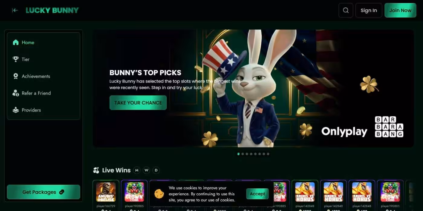 Lucky Bunny Homepage Ohio