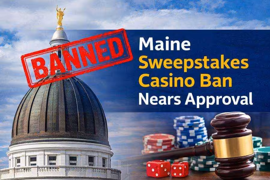 Maine Sweepstakes Casino Ban Nears Final Approval as LD 2007 Reaches Governor’s Desk