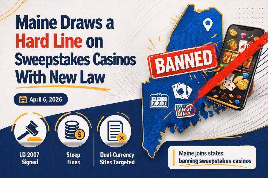 Maine Signs Sweepstakes Casino Ban