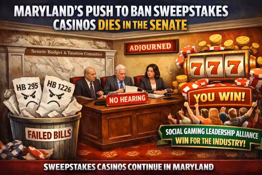 Maryland sweepstakes casino ban fails in Senate