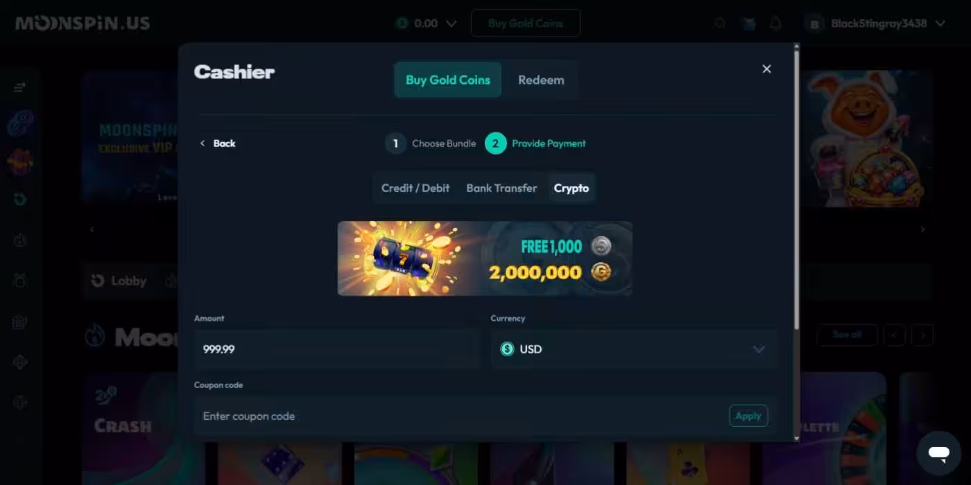 Moonspin Crypto