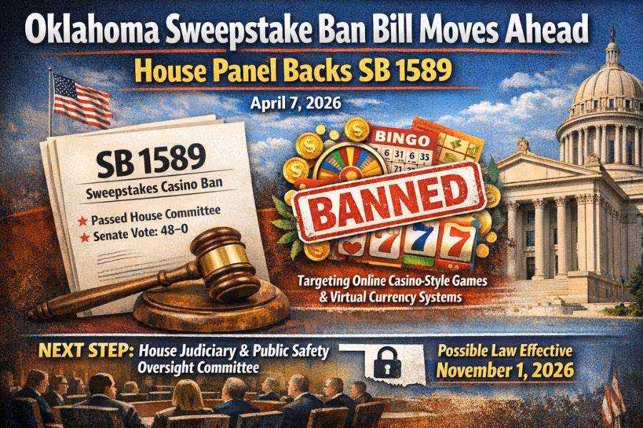 Oklahoma Sweepstake Ban Advances