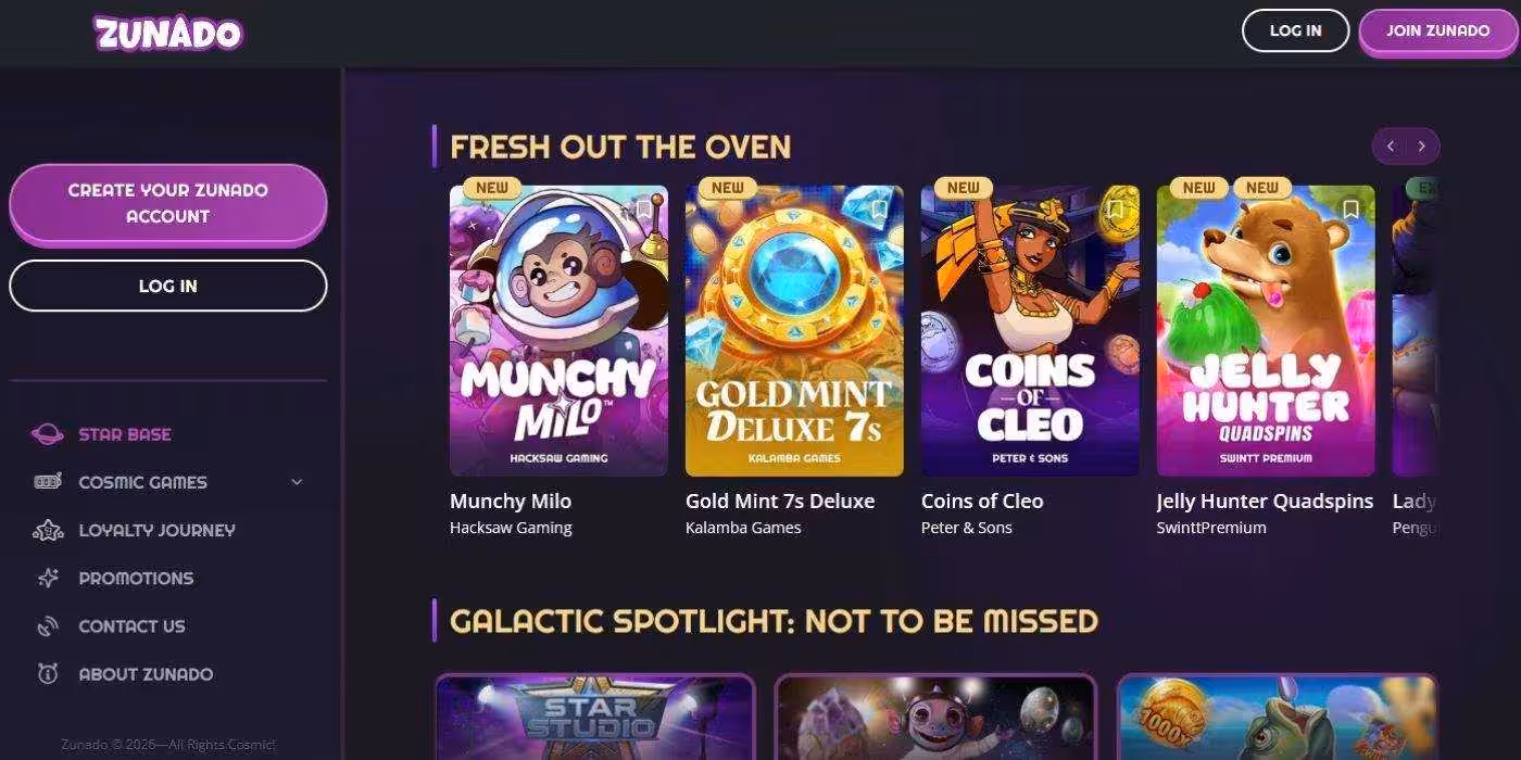 Zunado Homepage