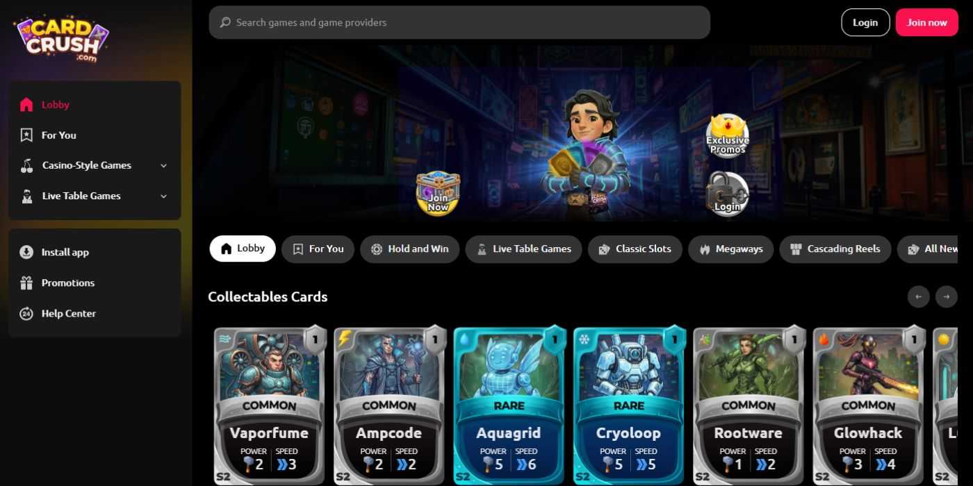 Card Crush Homepage