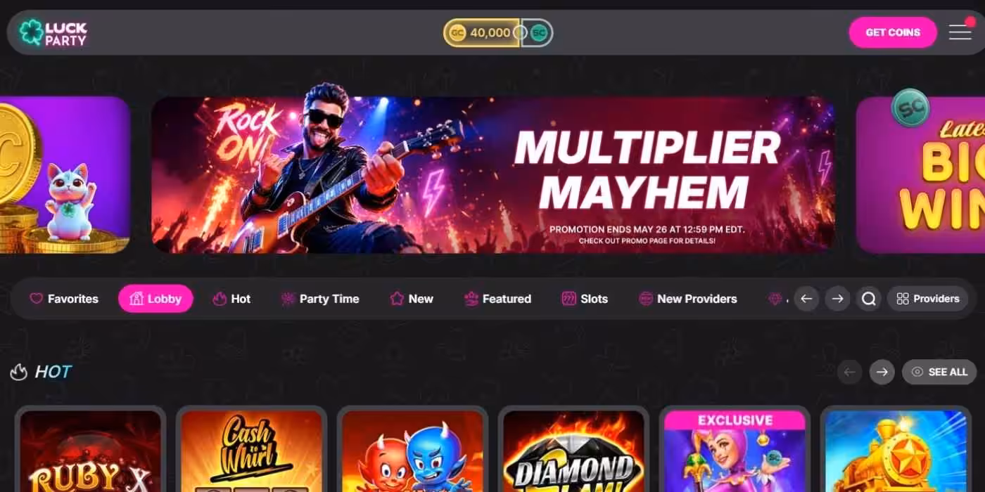 Luck Party Homepage