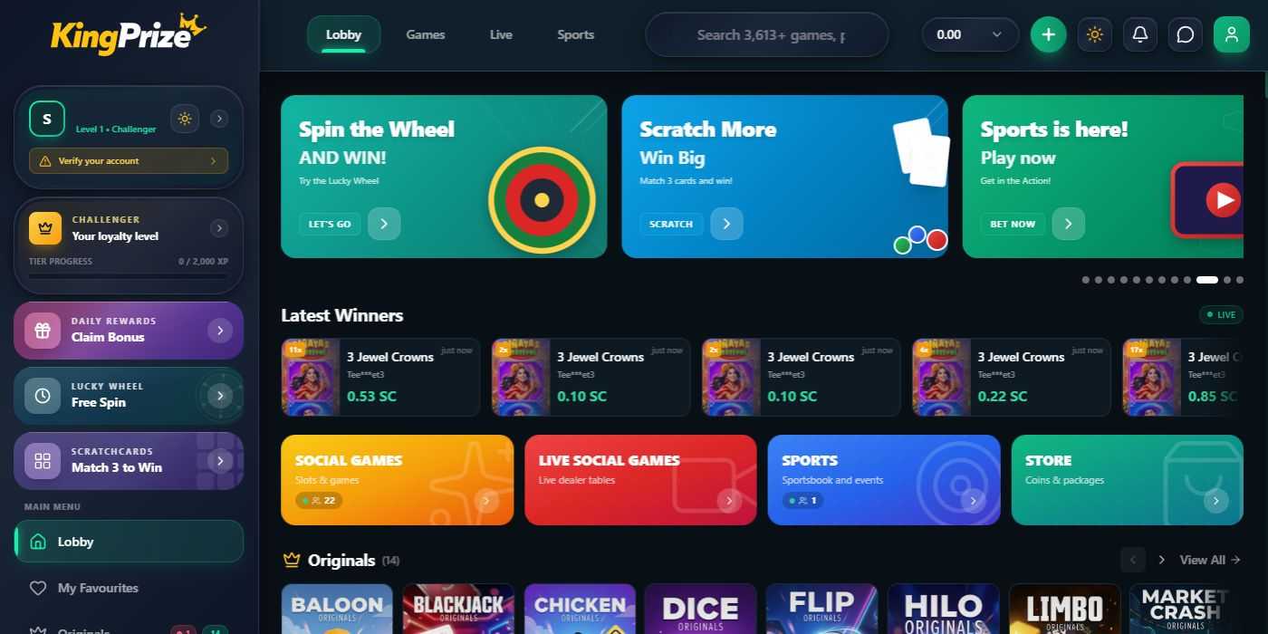 KingPrize Homepage
